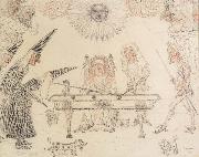 James Ensor Louis XIV Playing Billiards oil on canvas